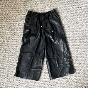 ZARA Vegan Leather Culottes